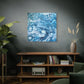 Bespattered Facade Fluid Art Abstract Painting Stretched Matte Canvas Art Prints | Multiple Sizes