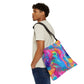 Bespattered Facade Rainbow Flow Adjustable Tote Bag | 2 Sizes