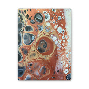 Bespattered Facade Fluid Art Abstract Painting Stretched Matte Canvas Art Prints | Multiple Sizes