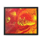 Bespattered Facade Flamin' Hot Framed Canvas Art Print | 3 Frame Colors | Multiple Sizes