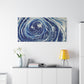 Bespattered Facade Fluid Art Abstract Painting Stretched Matte Canvas Art Prints | Multiple Sizes