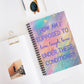 Bespattered Facade Rainbow "Live, Laugh, Love" Spiral Notebook - Lined Pages