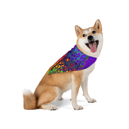 Bespattered Facade Neon Lava Pet Bandana