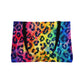 Bespattered Facade Rainbow Watercolor Leopard Weekender Beach Tote Bag