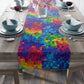 Bespattered Facade Pixelated Rainbow Table Runner (2 sizes)
