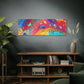 Bespattered Facade Rainbow Galaxy Stretched Matte Canvas Art Prints | Multiple Sizes