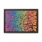 Bespattered Facade Neon Goodness Framed Canvas Art Print | 3 Frame Colors | Multiple Sizes