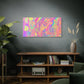 Bespattered Facade Fluid Art Abstract Painting Stretched Matte Canvas Art Prints | Multiple Sizes