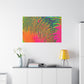 Bespattered Facade Neon Puddle Stretched Matte Canvas Art Prints | Multiple Sizes