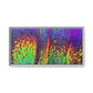 Bespattered Facade Neon Lava Framed Canvas Art Print | 3 Frame Colors | Multiple Sizes