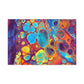 Bespattered Facade Fluid Art Abstract Painting Stretched Matte Canvas Art Prints | Multiple Sizes