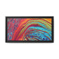 Bespattered Facade Rainbow Rings Framed Canvas Art Print | 3 Frame Colors | Multiple Sizes