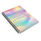 Bespattered Facade Rainbow "Dear Past Self" Spiral Notebook - Lined Pages