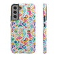 Bespattered Facade Rainbow Doodles Impact-Resistant Case