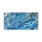 Bespattered Facade Blue Marble Stretched Matte Canvas Art Prints | Multiple Sizes