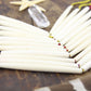 Cream Bone Beads: 3.5" HairPipe, Boho Jewelry Making Supply, 2 pieces