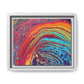 Bespattered Facade Rainbow Rings Framed Canvas Art Print | 3 Frame Colors | Multiple Sizes