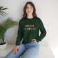 Bespattered Facade "Rainbow Is the New Black" Colorful Embroidered Crewneck Sweatshirt