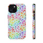 Bespattered Facade Bright Rainbow Leopard Impact-Resistant Case