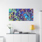 Bespattered Facade Fluid Art Abstract Painting Stretched Matte Canvas Art Prints | Multiple Sizes
