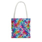 Bespattered Facade Neon Animal Print Eco-Friendly Carryall Tote Bag