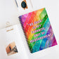 Bespattered Facade Rainbow "Favorite Unit of Measurement" Spiral Notebook - Lined Pages