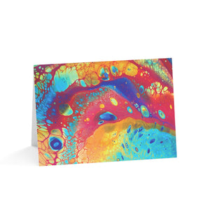 Bespattered Facade Rainbow Galaxy Greeting Cards | Sets of 1, 10, 30, or 50