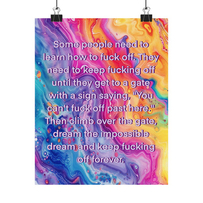 Bespattered Facade "F*ck Off Forever" Giclée Archival Matte Paper Prints