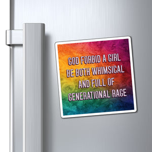 Bespattered Facade "Whimsical and Full of Generational Rage" Refrigerator Magnet