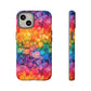 Bespattered Facade Rainbow Ink Circles Tough Case