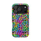 Bespattered Facade Candy Coated Neon Leopard Impact-Resistant Case