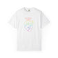 Bespattered Facade Rainbow Heart Line Art Premium Unisex Comfort Colors Garment Dyed 100% Cotton T-Shirt