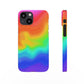 Bespattered Facade Rainbow Heat Map Snap Case