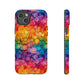 Bespattered Facade Rainbow Ink Circles Tough Case