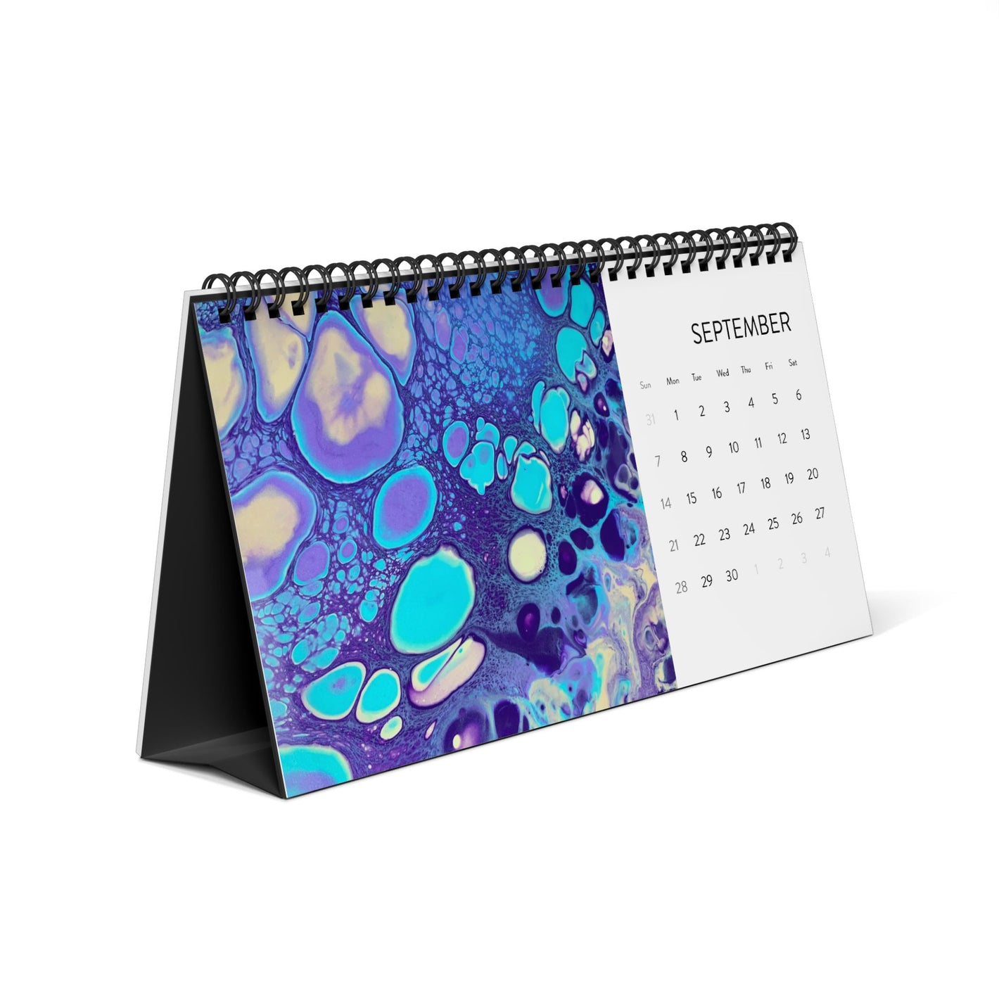 Bespattered Facade 2025 Colorful Desktop Calendar