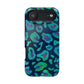 Bespattered Facade Emerald Leopard Impact-Resistant Case