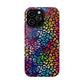 Bespattered Facade Rainbow Paint Splatter Leopard Impact-Resistant Case