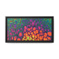Bespattered Facade Neon Butterfly Framed Canvas Art Print | 3 Frame Colors | Multiple Sizes