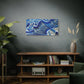 Bespattered Facade Fluid Art Abstract Painting Stretched Matte Canvas Art Prints | Multiple Sizes