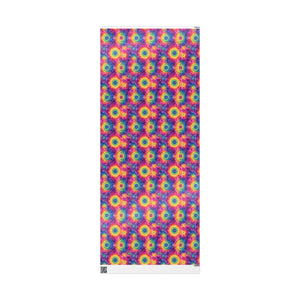 Bespattered Facade Rainbow Tie Dye Wrapping Paper | Three Sizes | Glossy or Matte