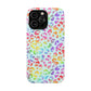 Bespattered Facade Bright Rainbow Leopard Impact-Resistant Case