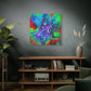Bespattered Facade Fluid Art Abstract Painting Stretched Matte Canvas Art Prints | Multiple Sizes