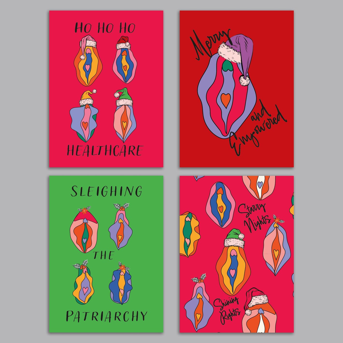 Women's Empowerment Christmas Cards, Set of 24