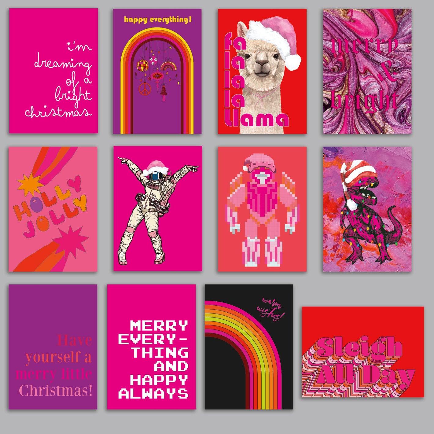 Christmas Greeting Cards, Set of 24