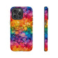 Bespattered Facade Rainbow Ink Circles Tough Case