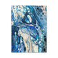 Bespattered Facade Fluid Art Abstract Painting Stretched Matte Canvas Art Prints | Multiple Sizes