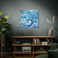 Bespattered Facade Fluid Art Abstract Painting Stretched Matte Canvas Art Prints | Multiple Sizes
