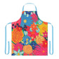 Bespattered Facade Bold Florals Tie-Back Canvas Apron