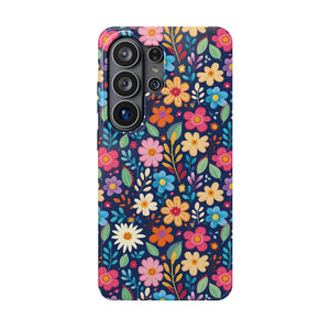 Bespattered Facade Colorful Flowers Impact-Resistant Case