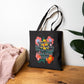 Bespattered Facade "Sorry for Being Weird" Floral Canvas Tote Bag Reusable Carryall